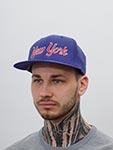 Бейсболка HOOD арт. 100-MWL005-NY066-RL New York III (синий / красный)